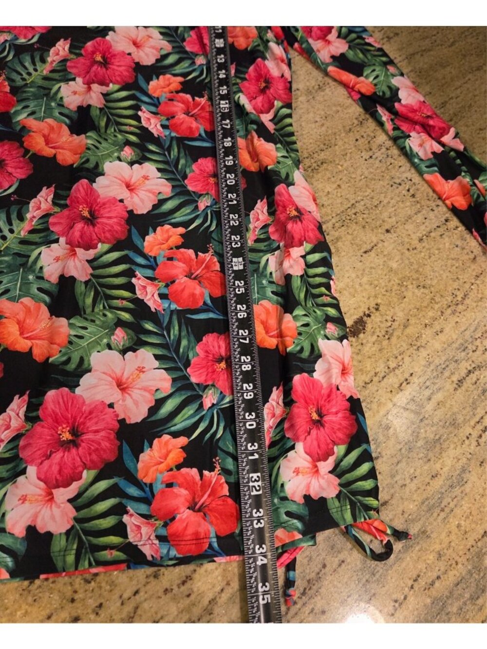 New! Dreamwave Size XL Floral 2 Piece Modest Swim Shirt & Pants UPF 50+ Wide-Leg - Picture 12 of 16